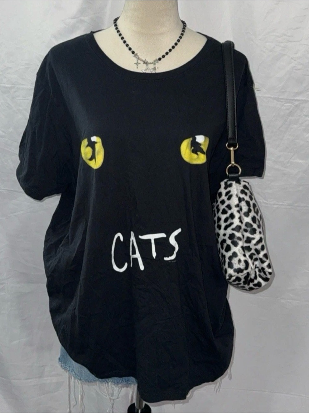 CATS broadway musical black t shirt large